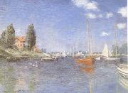 Claude Monet The Red Boats Argenteuil (mk09) china oil painting reproduction